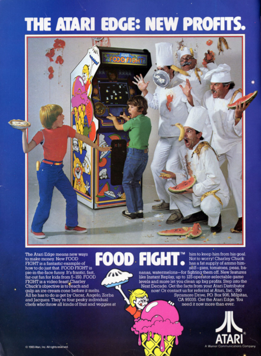 Food Fight (rev 2) Arcade Game Cover
